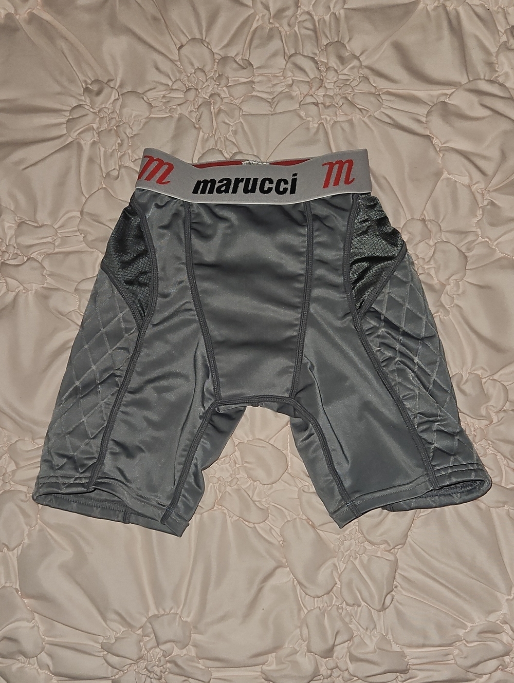 Marucci Kids Gray Padded Baseball Sliding Shorts